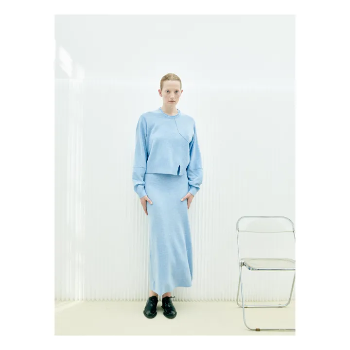 The Garment Pull Como Laine | Bleu Clair