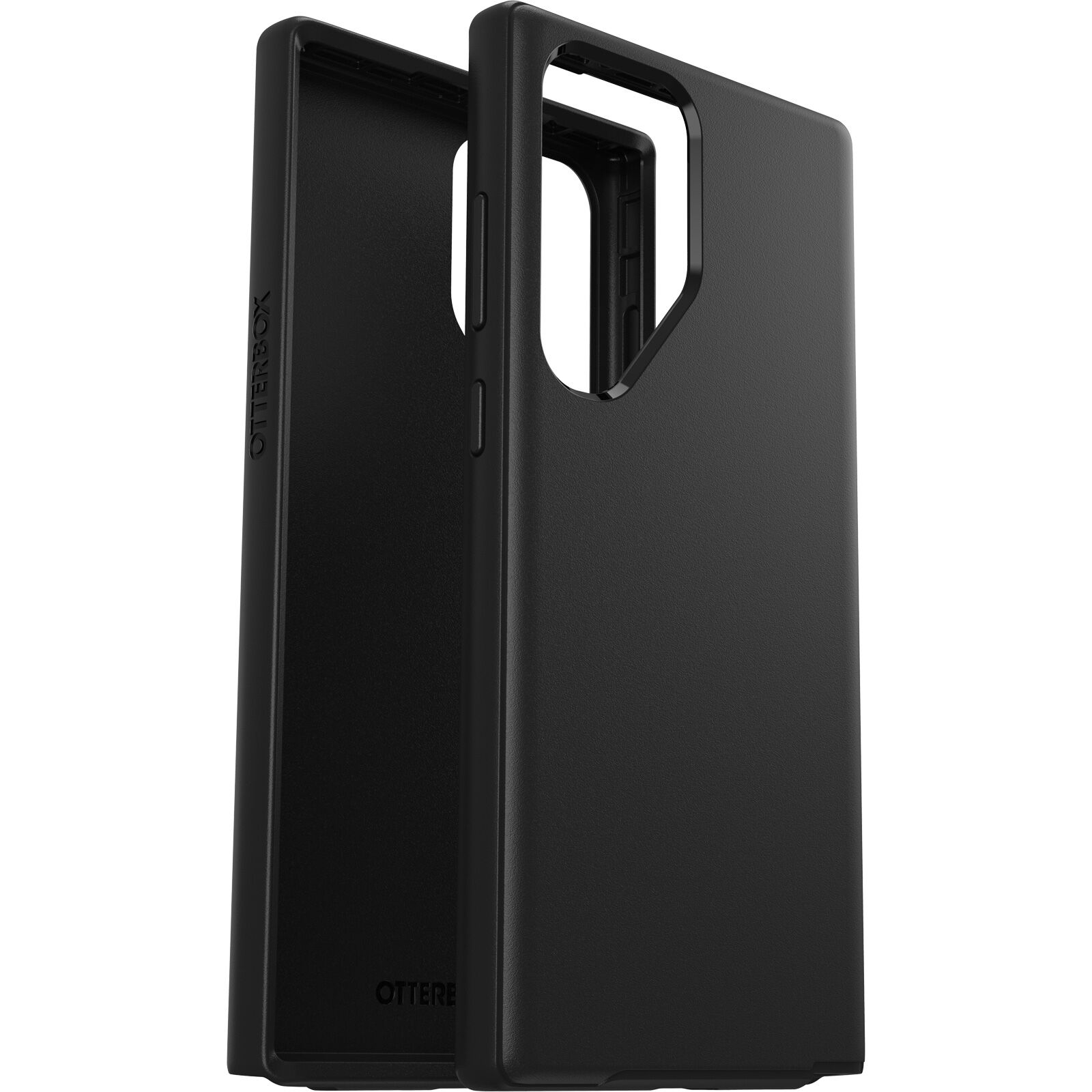 Samsung Galaxy S23 Ultra 5G Antimikrobielle Outdoor Case Hülle Symmetry Series Recycelter Kunststoff (77-91157) - Schwarz