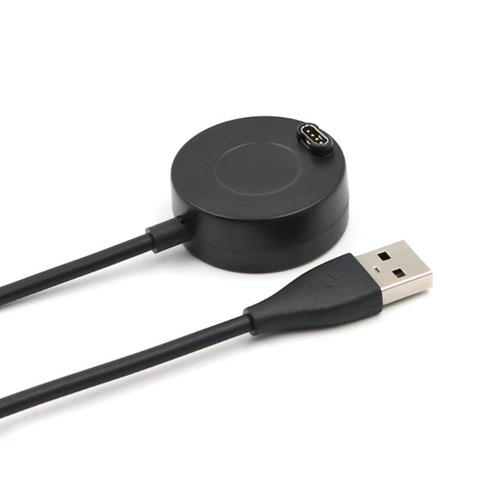 (1m) Garmin USB A Ladekabel Ladegerät Runde Clip Dockingstation - Schwarz