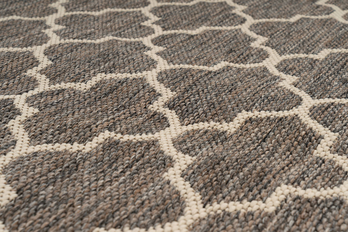 Outdoor-Kurzflorteppich SPLASH 300 - braun-creme - 80x150 cm
