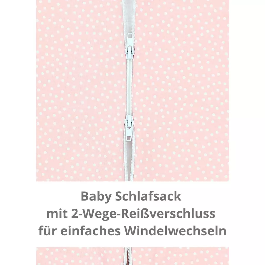 TupTam Winter Babyschlafsack mit Beinen 2,5 Tog pastellrosa