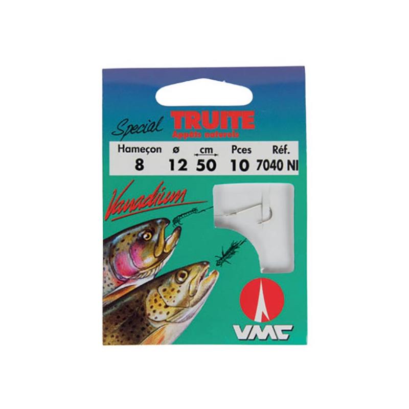 Hamecon Monte Vmc Truite Appats Naturels - Par 10