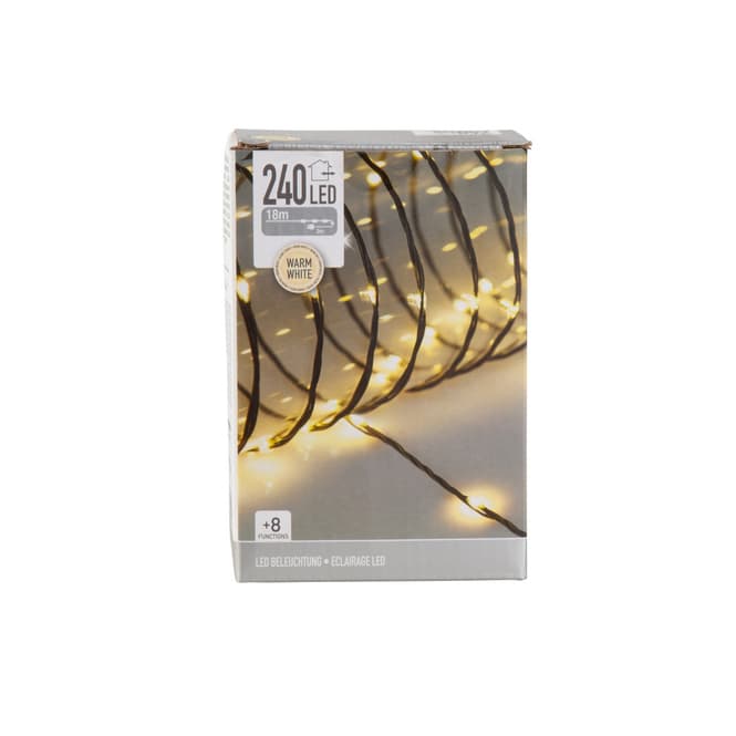 240er LED Lichterdraht soft - warmweiß