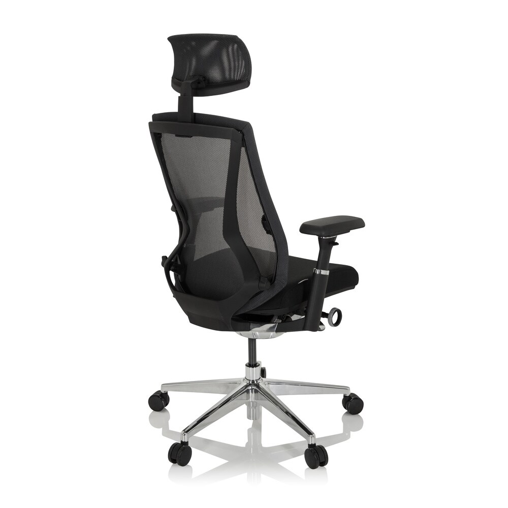 High End Bürostuhl INSPERO Stoff/Netzstoff mit Armlehnen hjh OFFICE