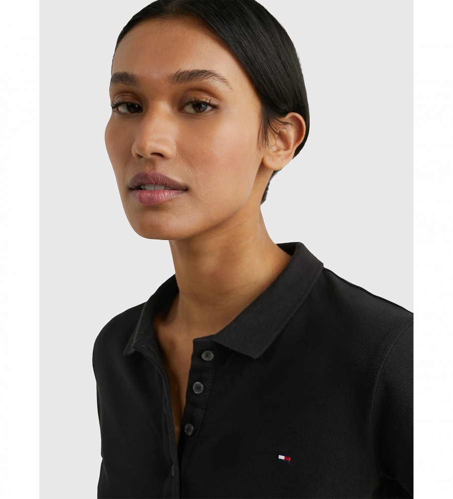 Polo Tommy Hilfiger Heritage Slim preta