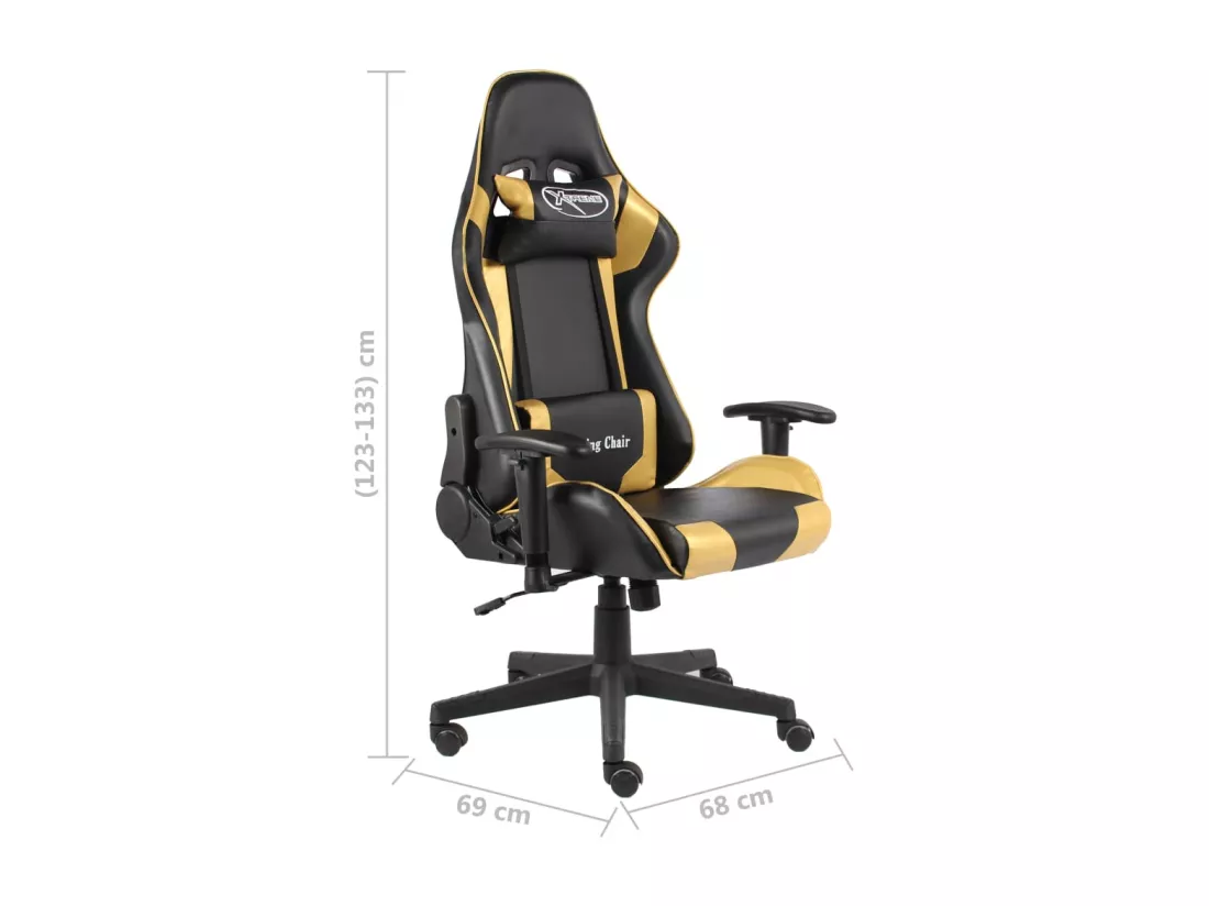 Chaise de jeu pivotante Doré PVC