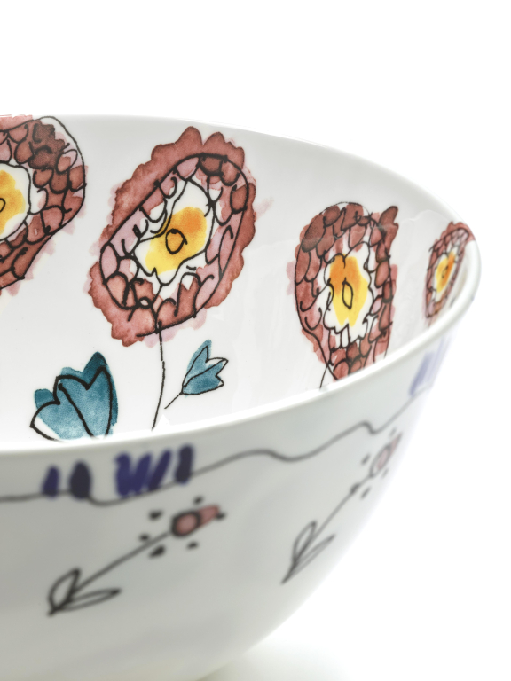 Serax Midnight Flowers by Marni Anemone Milk kom Ø12