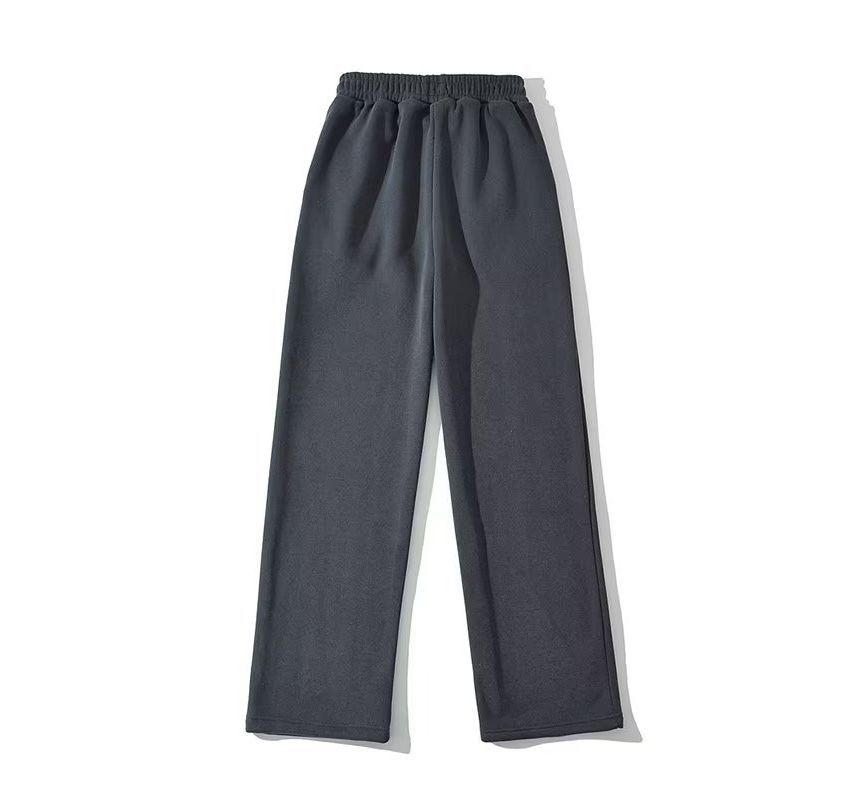 Morhan - Rechte joggingbroek met elastische taille en fleecevoering