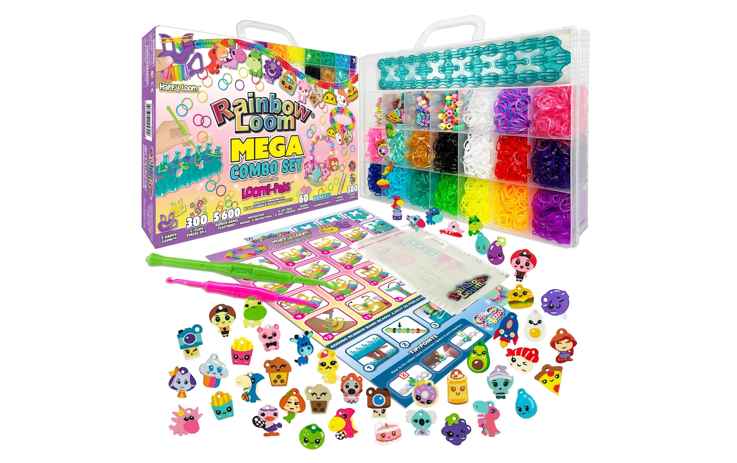 Bandai Kreativset »Rainbow Loom Mega Combo Set – Loomi-Pals«
