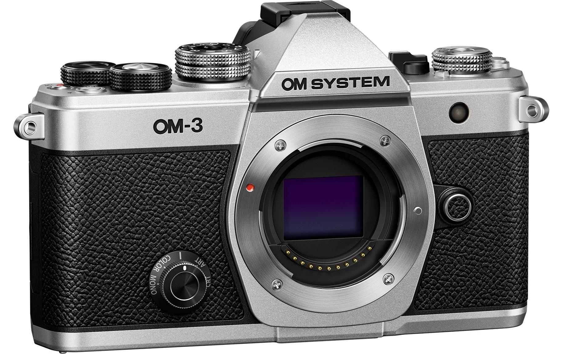 Fotokamera OM-3 Body Silber<br>Kompakte, vielseitige Fotokamera in einem hochwertigen Metallgehäuse