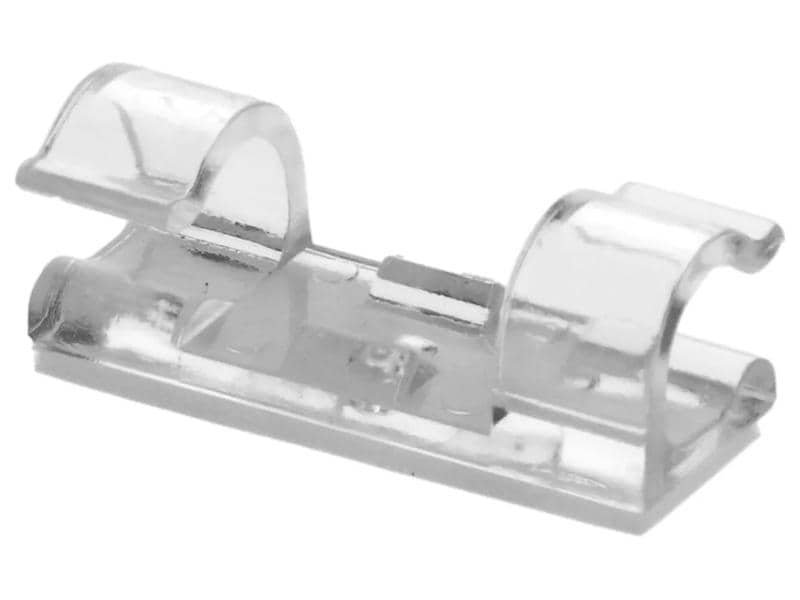 Max Hauri Kabel-Clip Set 8 mm, transparent, 18 Stück Kabelclips-Set 8 mm transparent