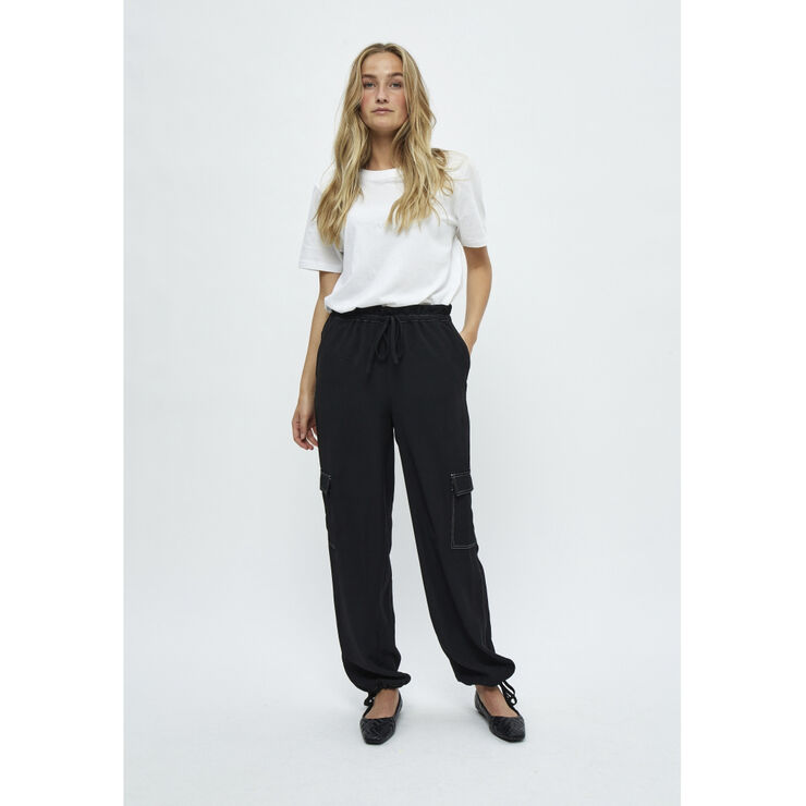 Minus Auriana High Waisted Cargo Pant Black