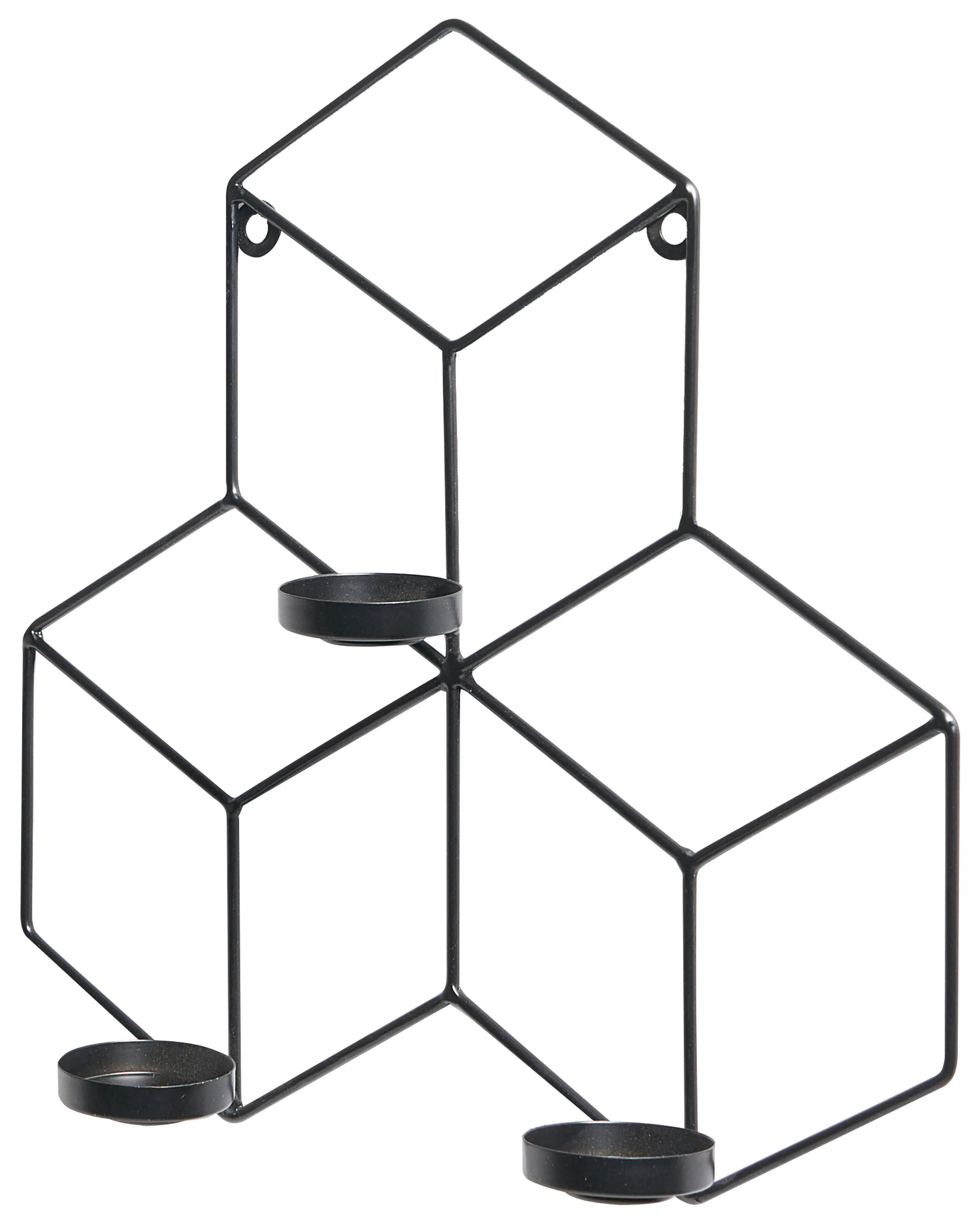 Wandkandelaar TAROUCA Metaal 31 cm Zwart