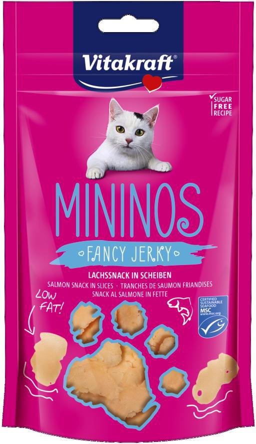 Vitakraft kattensnack Mininos Fancy Jerky zalm 40 g