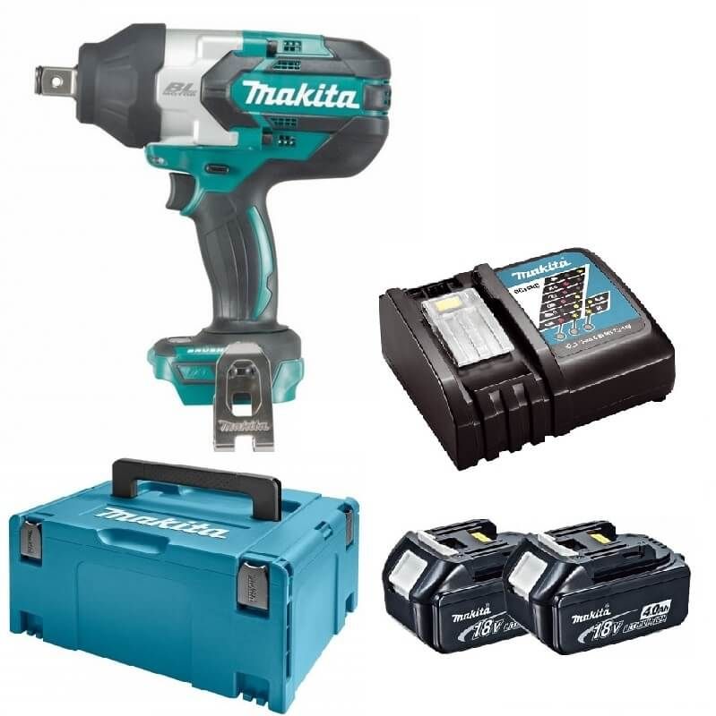 Makita DTW1001RMJ 18V Li-ion accu slagmoersleutel set (2x4.0Ah) in Mbox- 3/4