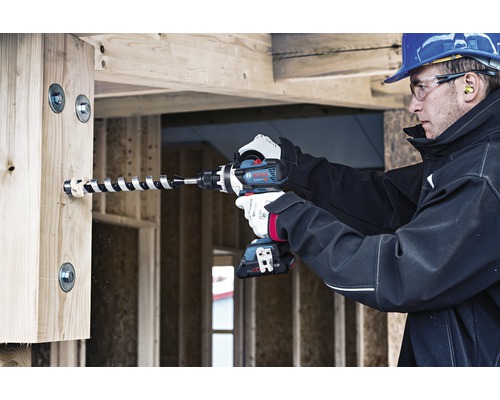 Bosch Professional GSR 18V-110 C accuschroefboormachine inclusief extra handgreep en L-BOXX, zonder accu en lader