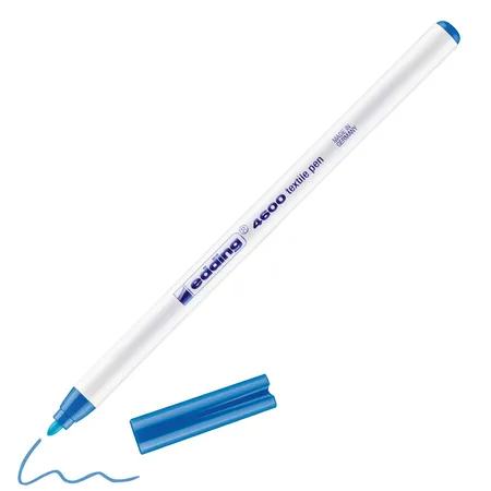 edding 4600 Textilpen, 1mm, hellblau