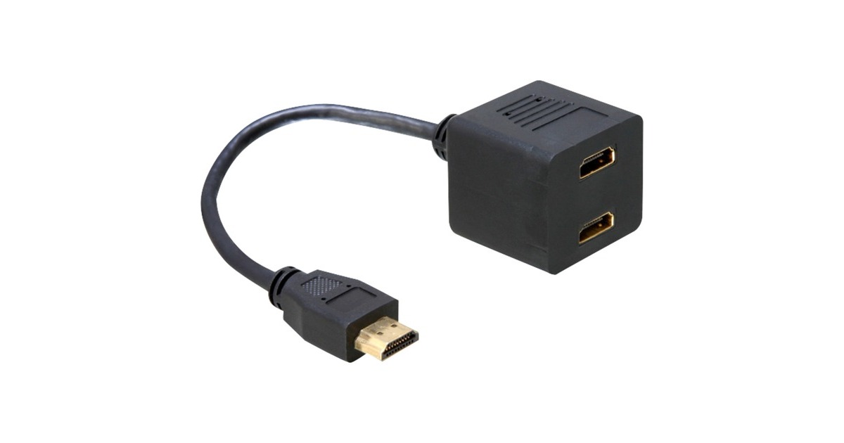 DeLOCKHDMI > 2x HDMI hdmi splitter  (0,2 meter)