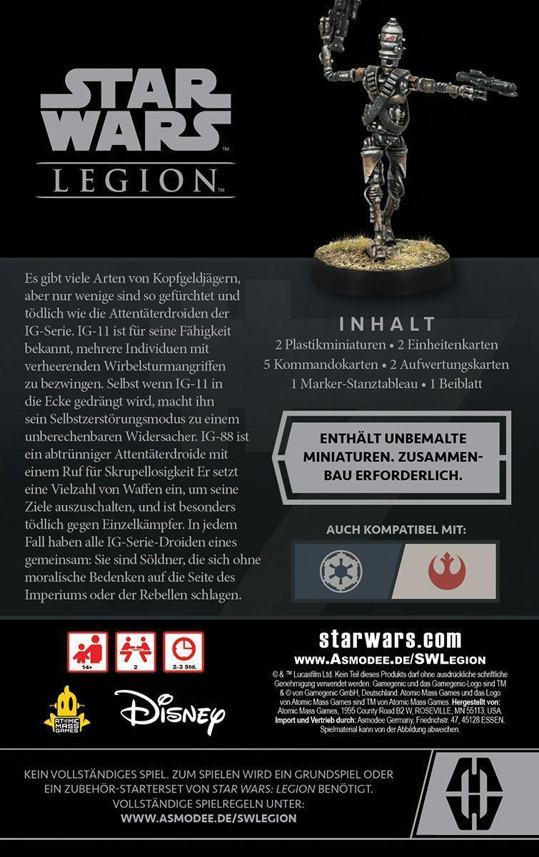 Star Wars: Legion  Attentäterdroiden der IG-Serie