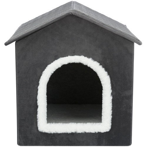 Cama em forma de caverna Trixie Livia Grey para cães e gatos