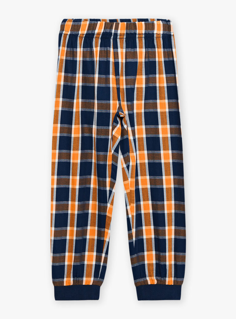 Ensemble pyjama thème forêt à carreaux