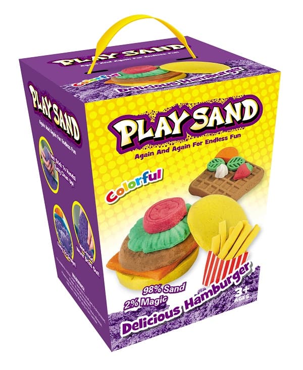 Kinetisk Play Sand, Hamburger, 908 g (4 farger)
