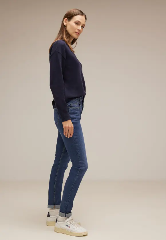 Casual Fit Jeans - used indigo wash