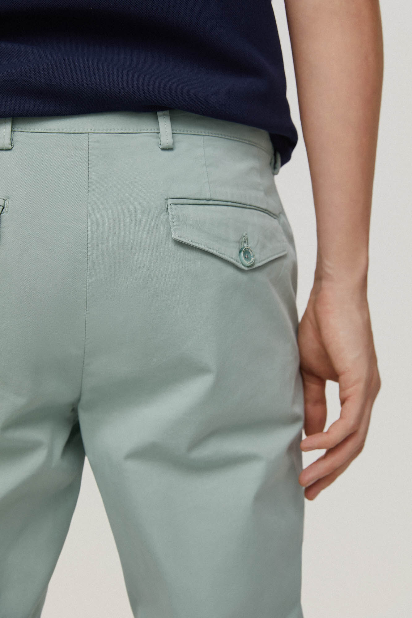 Calça chinesa slim leve e flexível premium - Verde