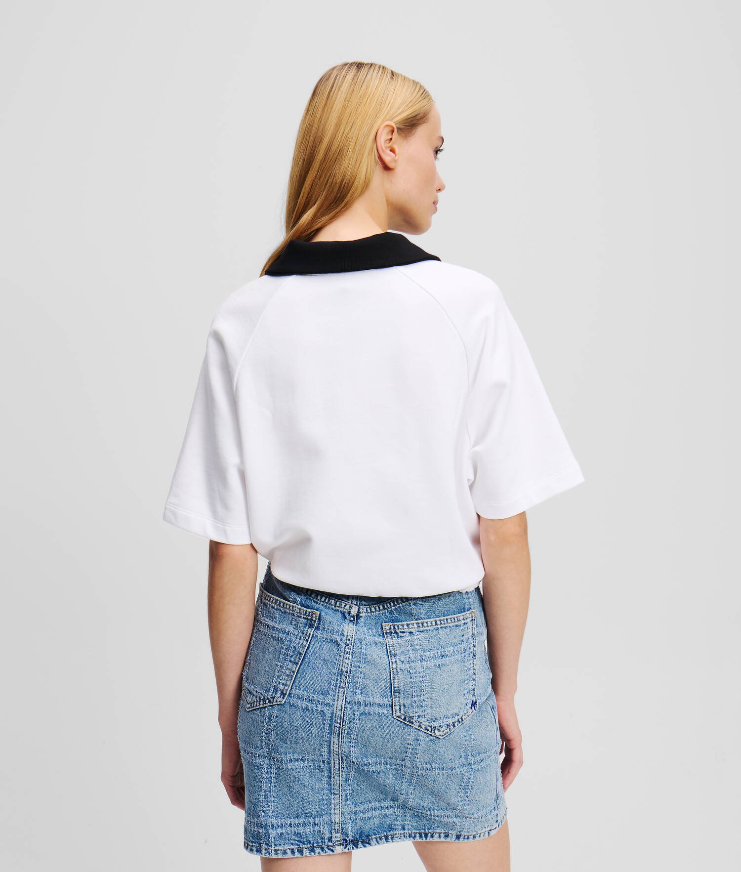 POLO CROPPED - Blanc