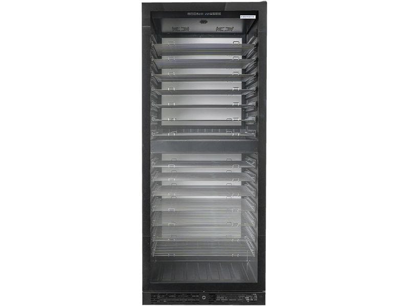 Kibernetik Weinkühlschrank WKH600A Rechts, Schwarz Weinklimaschrank 2 Zonen