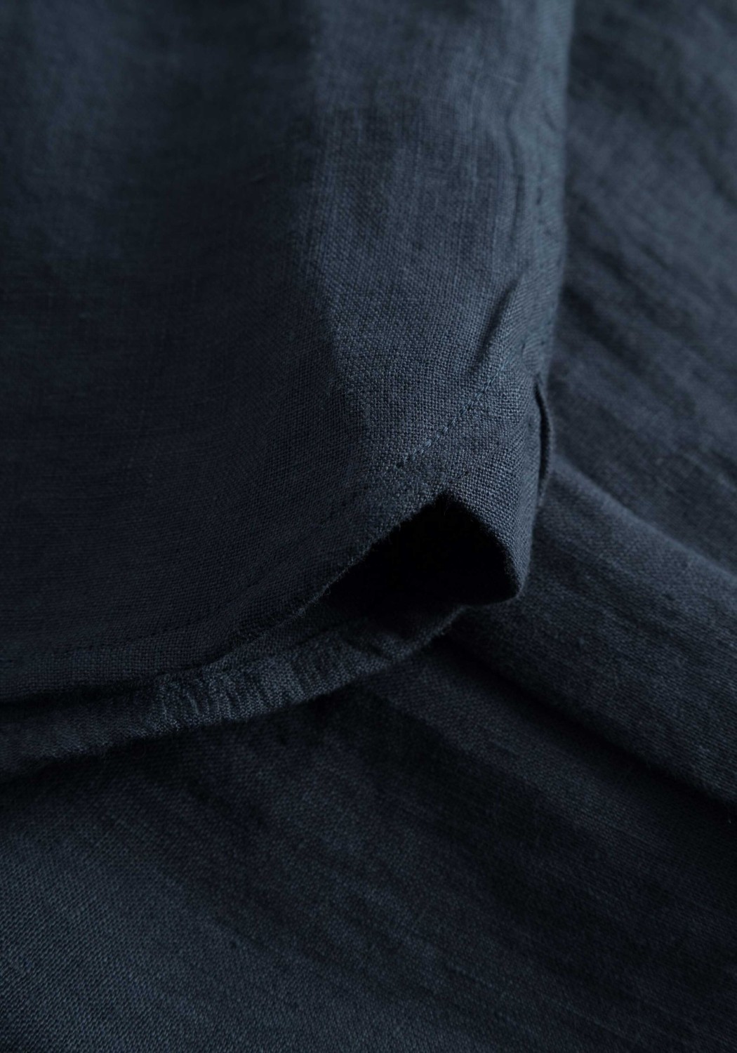 Knowledge Cotton Apparel Leinenhemd Regular Linen Shirt Total Eclipse