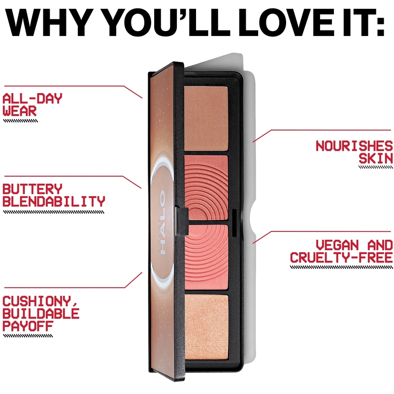 SmashBox Halo Sculpt + Glow Face Palette 15,7 gr. - Coral Saturation