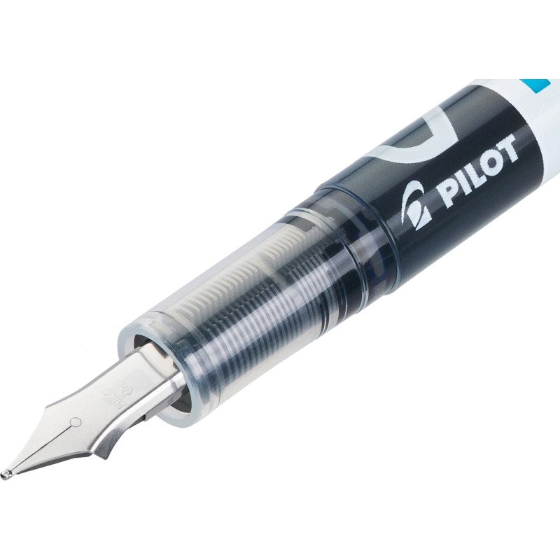 Stylo plume Pilot V-Pen écriture moyenne - Pochette de 6 couleurs classiques