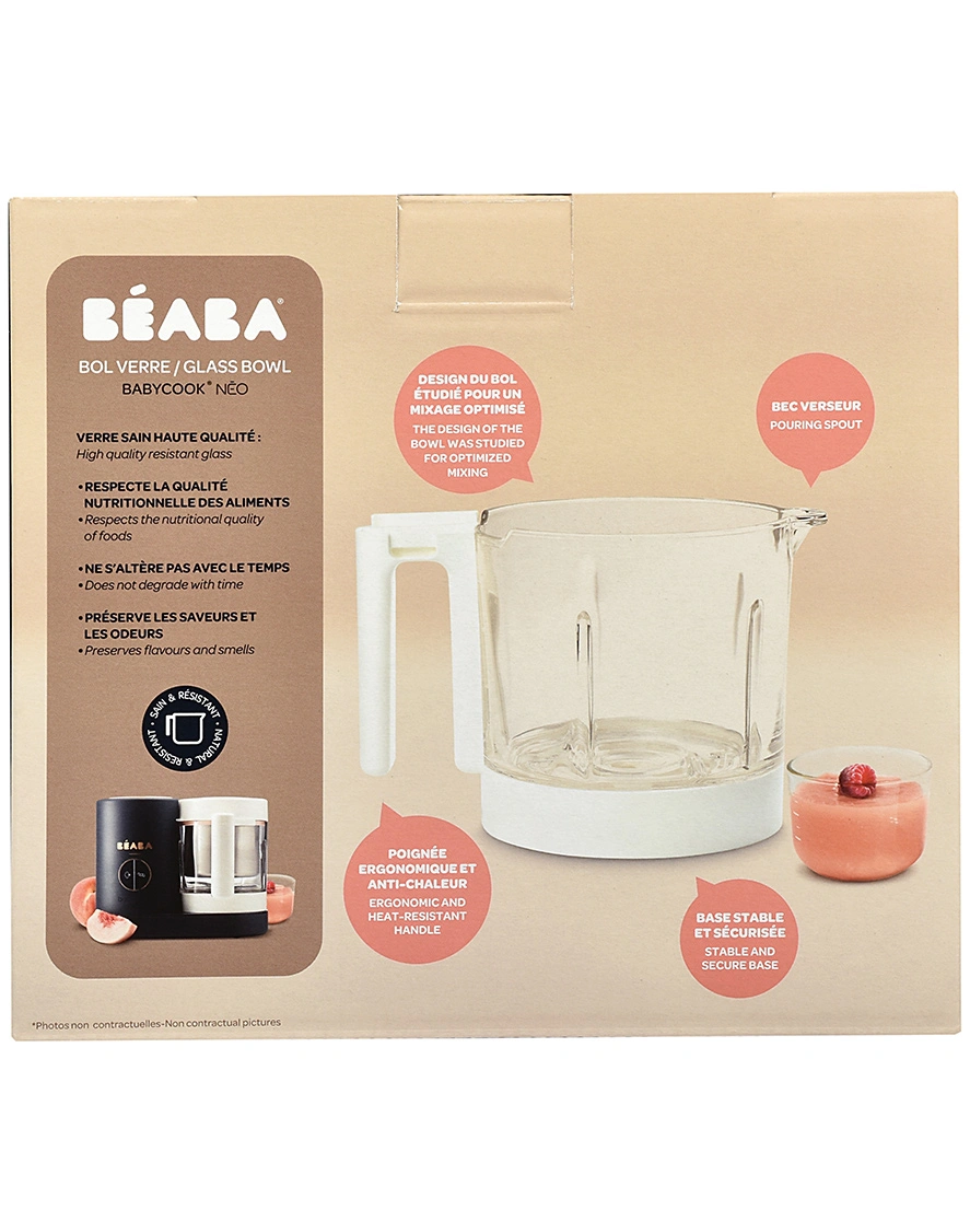 Glasschüssel für BABYCOOK NEO in weiß