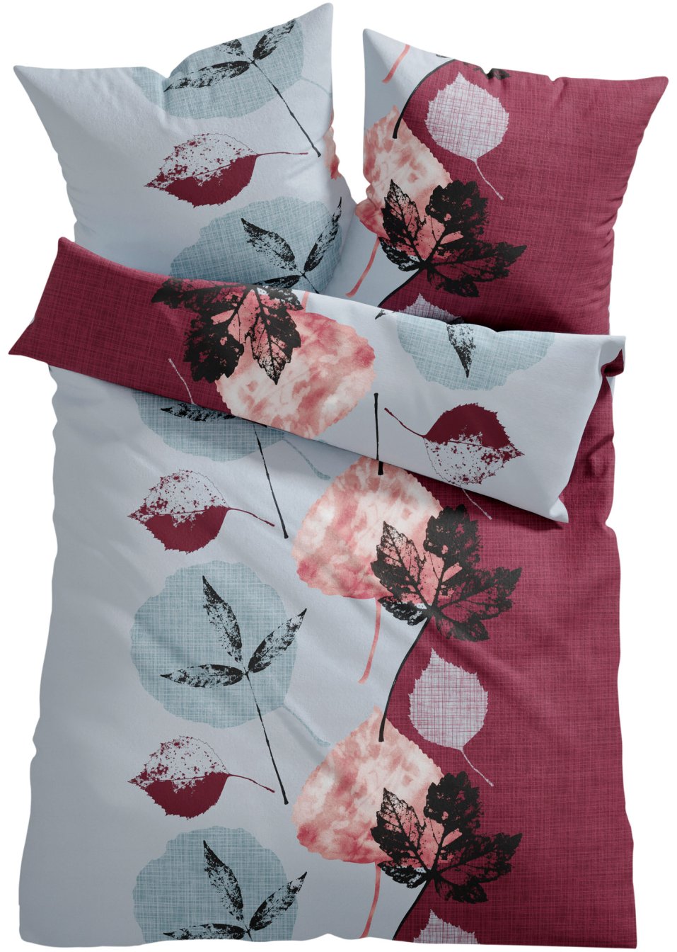 Parure de lit avec feuilles