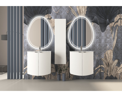Badkamermeubel Baden Haus Onda BxHxD 69 x 70 x 51 cm Frontkleur wit mat mat