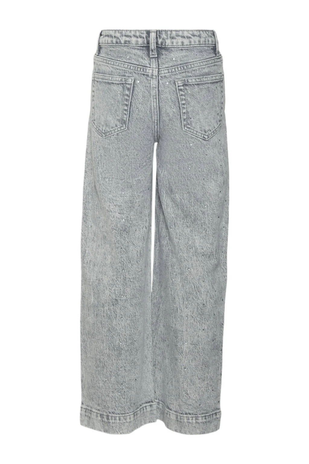 VERO MODA GIRL high waist wide leg jeans VMDAISY HR medium grey denim