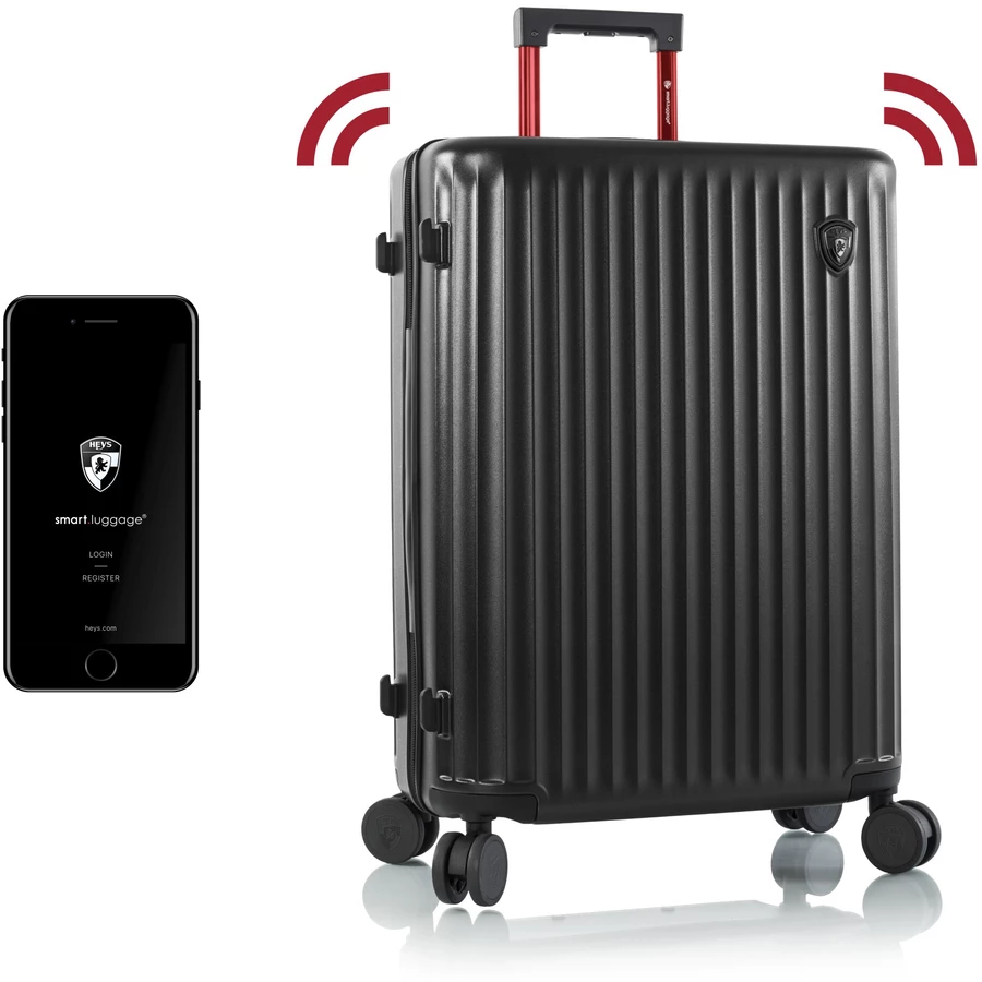 Heys SmartLuggage - 4-Rollen Trolley M black