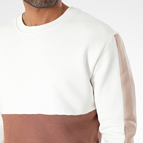 Ensemble De Survetement Blanc Marron