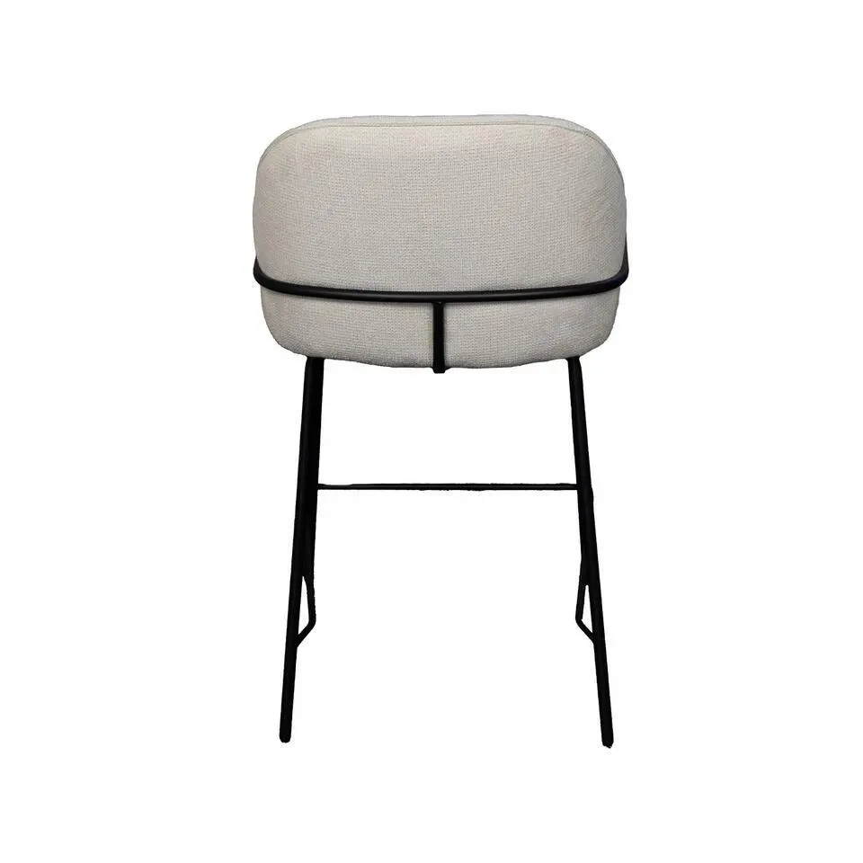 Barstoel Beige - Zithoogte 65cm - Scandinavisch - Stoel Maxime - Set van 2