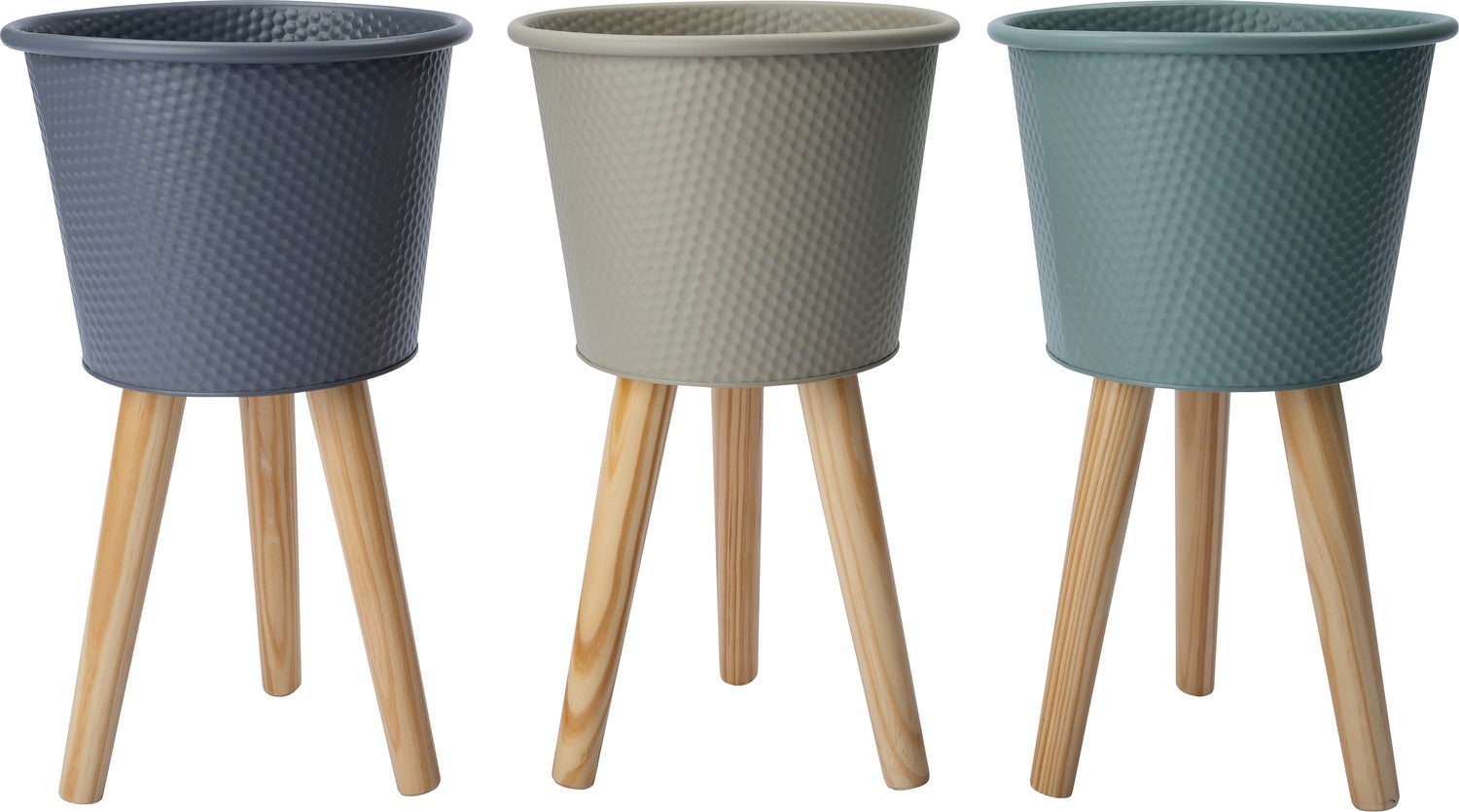 Intratuin bloempot op poten Semi beige D 25 H 42,5 cm