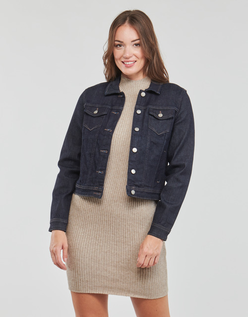 Only - ONLTIA LIFE DNM JACKET RAW PIM - Dark blue denim