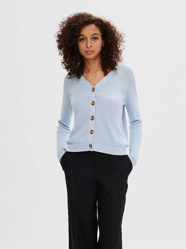 SELECTED FEMME Cardigan SLFELINNA hellblau