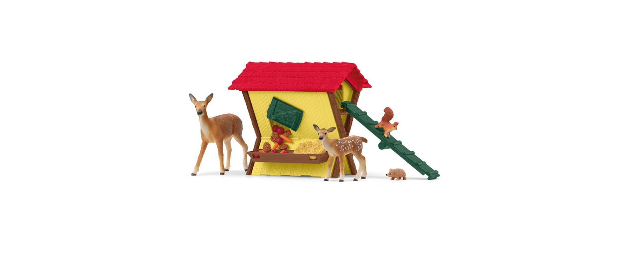 Spielfigurenset Farm World Fütterung der WaldtiereSpielset mit 39 Teilen