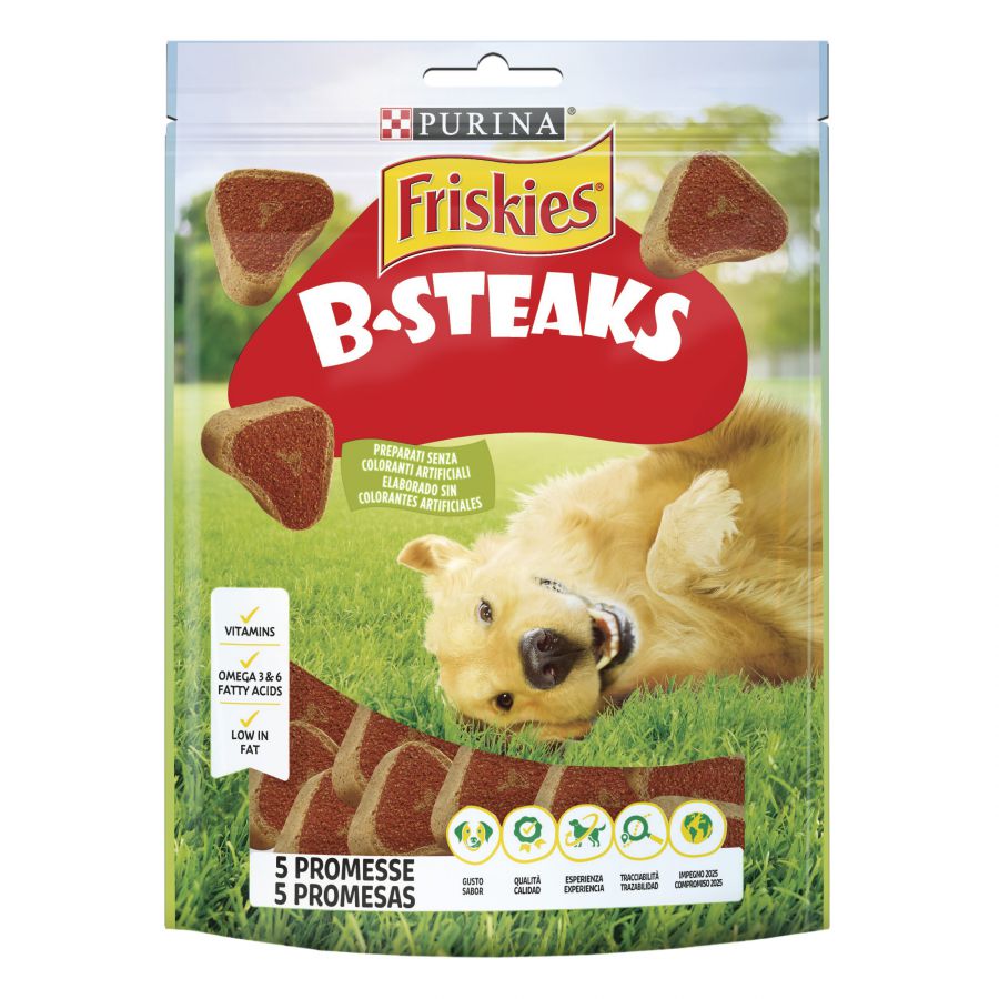 Petiscos para cães Friskies B-Steaks
