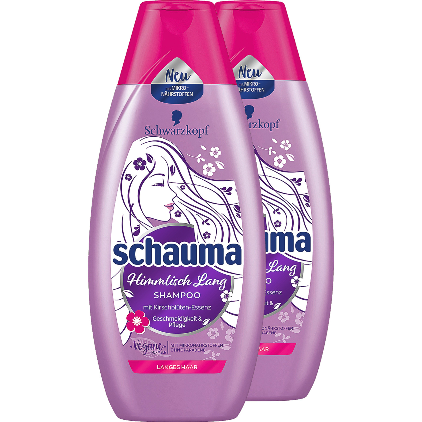 Schwarzkopf Schauma Shampoo Himmlisch Lang 2 x 400 ml