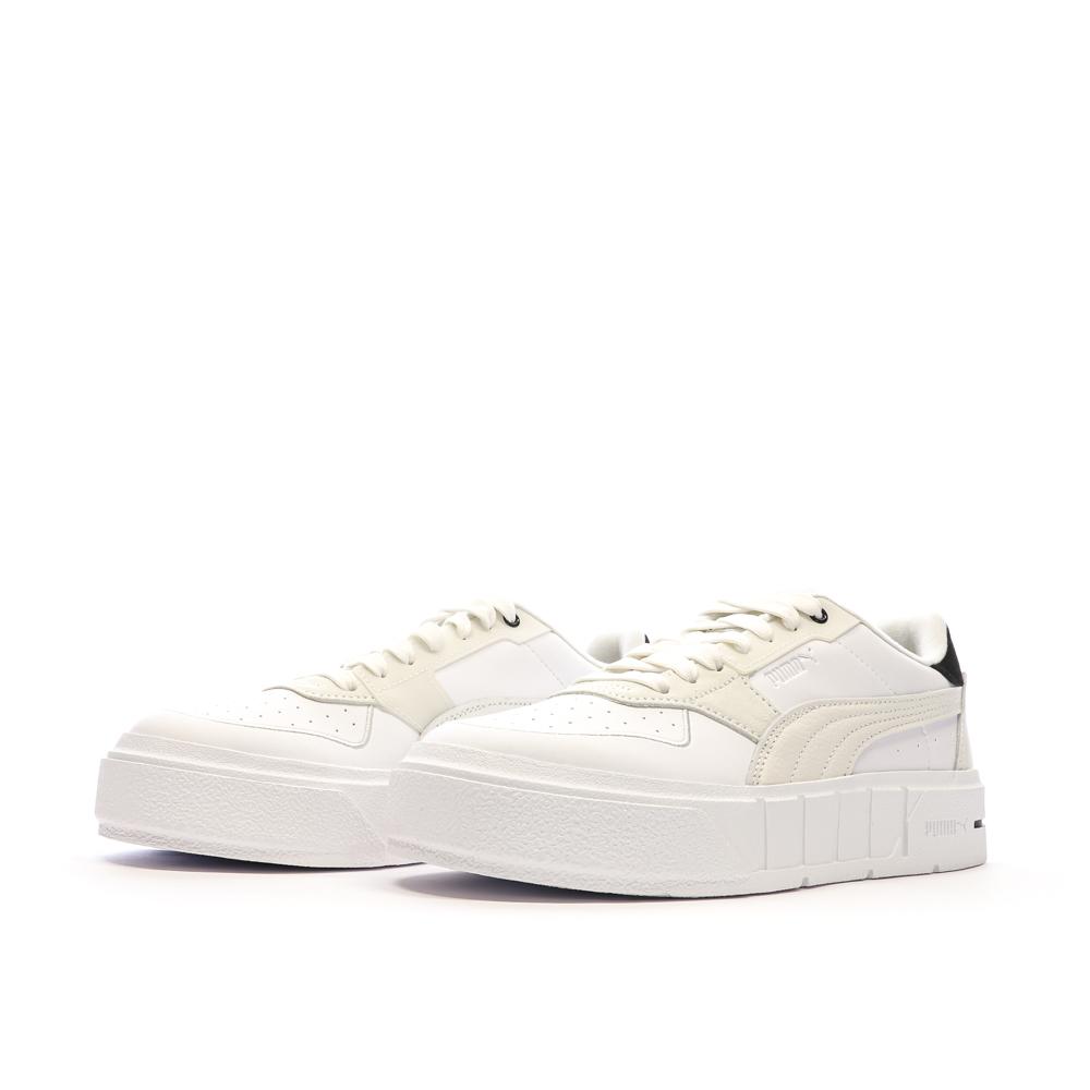 Puma Baskets Blanches/Ecru Femme Puma Cali Court Pure
