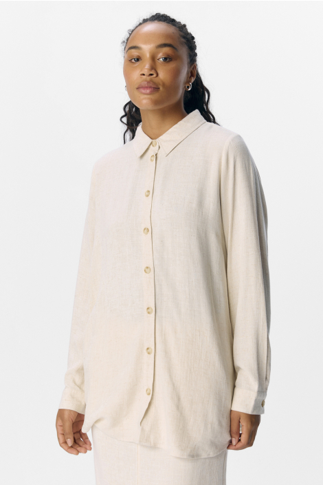 Object beige dames blouse