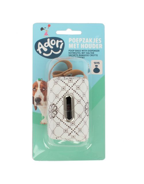 Adori Hondenpoepzak Houder - Hondenpoepzakjes - 9 cm Wit