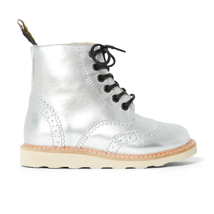 Young Soles Boots Lacets Zip Sidney | Argenté